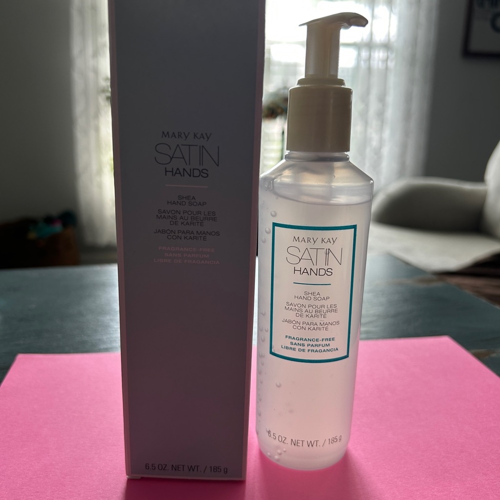 New Mary Kay Satin Hands Shea Hand Soap - Frangrance Free